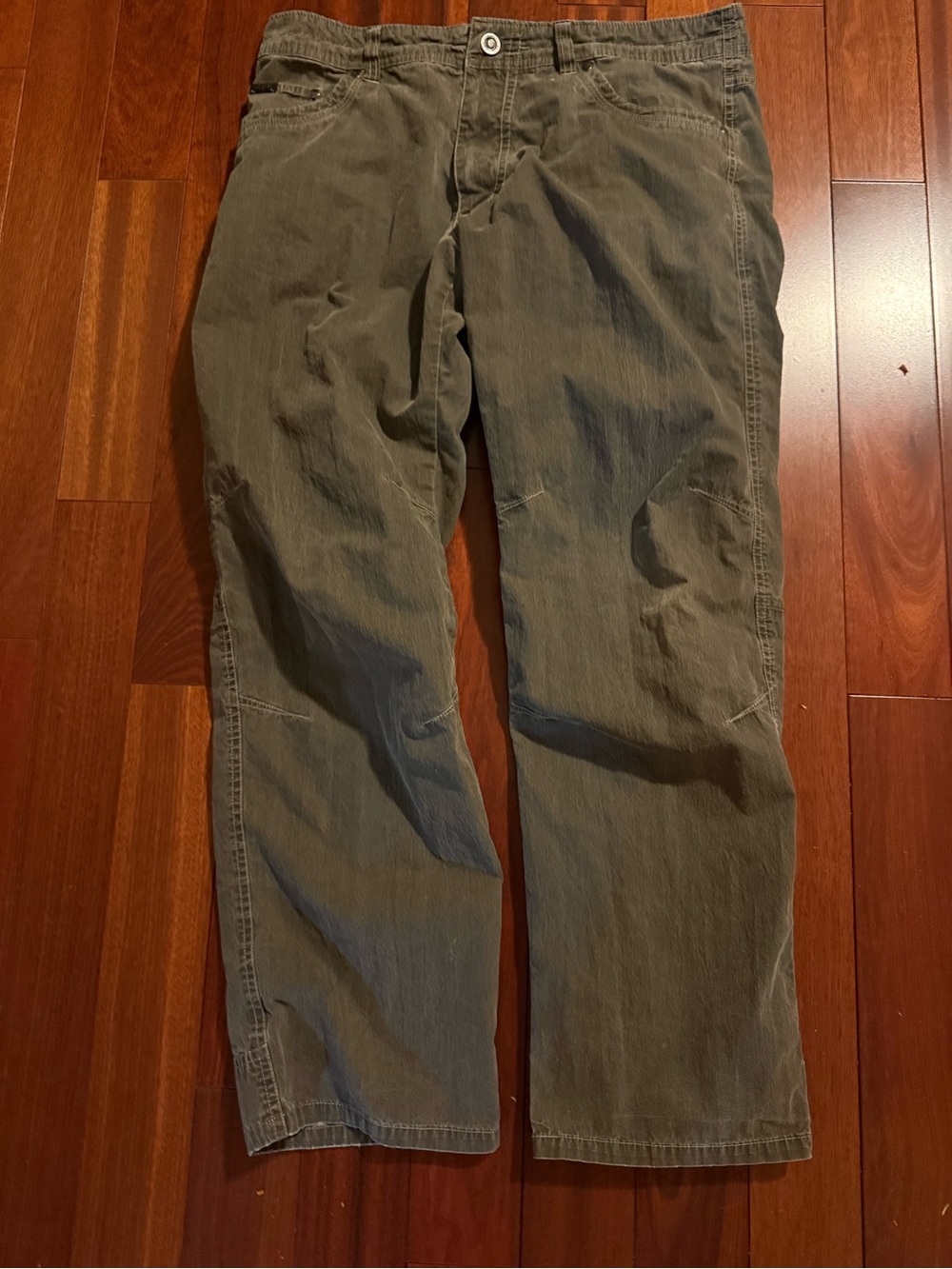 Kuhl Rydr Pants Men's 34x30 Green Patina Canvas Hiking Camping Outdoors